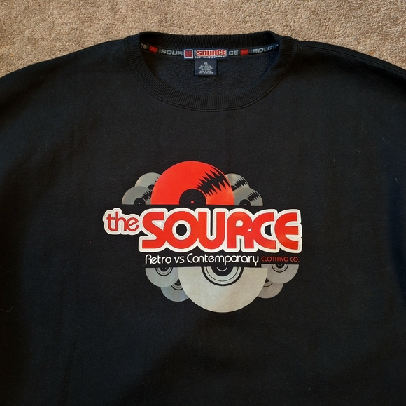 VINTAGE HIP-HOP THE SOURCE CLOTHING SWEATER - Picture 2 of 3